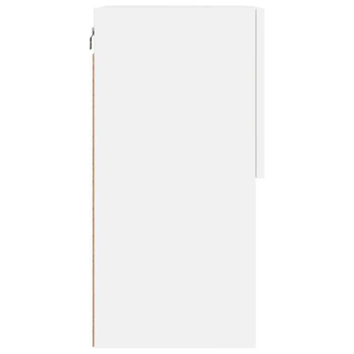 Meuble TV avec lumières LED blanc 40,5x30x60 cm – Image 8