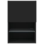 Meuble TV avec lumières LED noir 40,5x30x60 cm – Image 7
