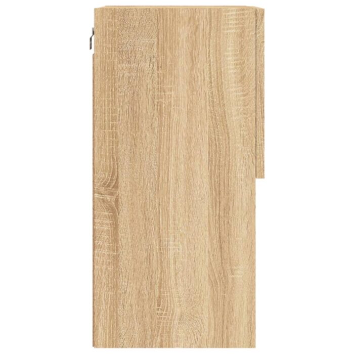 Meuble TV avec lumières LED chêne sonoma 40,5x30x60 cm – Image 8