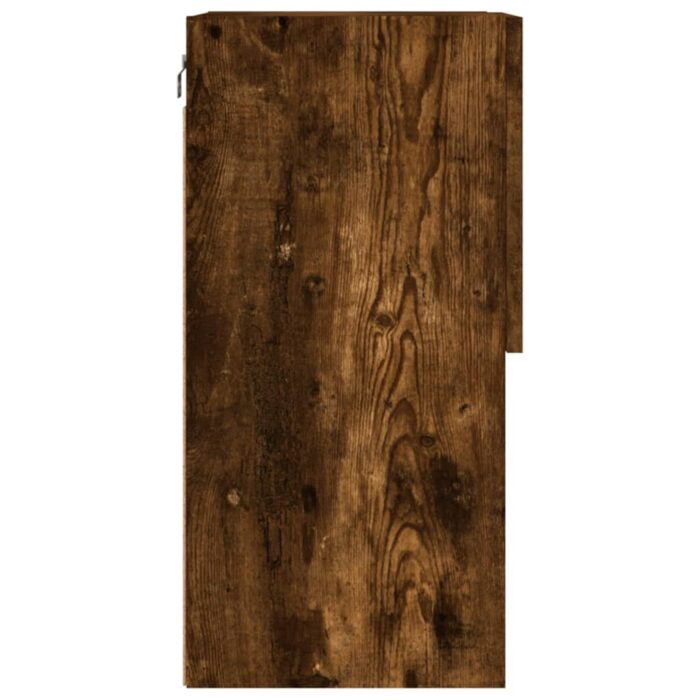 Meuble TV avec lumières LED chêne fumé 40,5x30x60 cm – Image 8