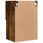 Meuble TV avec lumières LED chêne fumé 40,5x30x60 cm – Image 9