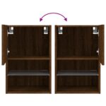 Meubles TV avec lumières LED 2 pcs chêne marron 40,5x30x60 cm – Image 10