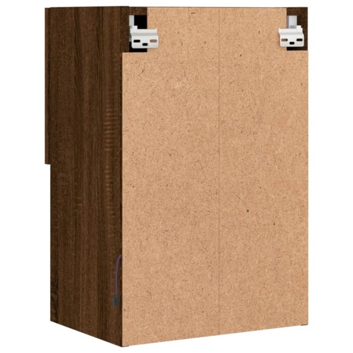 Meubles TV avec lumières LED 2 pcs chêne marron 40,5x30x60 cm – Image 9