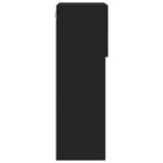 Meuble TV avec lumières LED noir 40,5x30x90 cm – Image 8