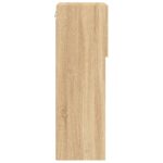 Meuble TV avec lumières LED chêne sonoma 40,5x30x90 cm – Image 8