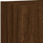 Meuble TV avec lumières LED chêne marron 40,5x30x90 cm – Image 11