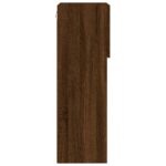 Meuble TV avec lumières LED chêne marron 40,5x30x90 cm – Image 8