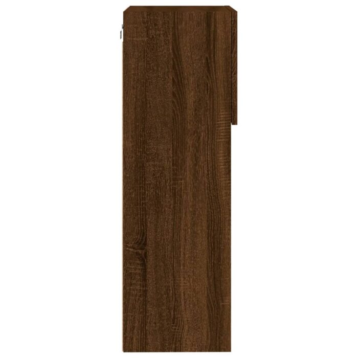 Meuble TV avec lumières LED chêne marron 40,5x30x90 cm – Image 8