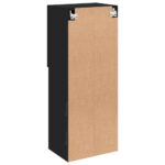 Meuble TV avec lumières LED noir 40,5x30x102 cm – Image 9