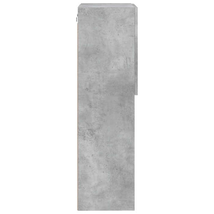 Meuble TV avec lumières LED gris béton 40,5x30x102 cm – Image 8