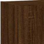 Meuble TV avec lumières LED chêne marron 40,5x30x102 cm – Image 11