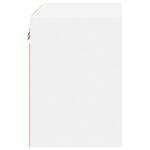 Tables de chevet murales avec lumières LED 2 pcs blanc – Image 8