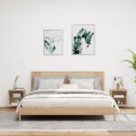 Tables de chevet murales avec lumières LED 2 pcs chêne sonoma – Image 2