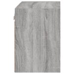 Table de chevet murale avec lumières LED sonoma gris – Image 6