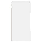 Meuble TV mural avec lumières LED blanc 40x30x60,5 cm – Image 8