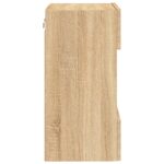 Meuble TV mural avec lumières LED chêne sonoma 40x30x60,5 cm – Image 8