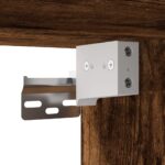 Meuble TV mural avec lumières LED chêne fumé 40x30x60,5 cm – Image 11