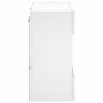 Meuble TV mural avec lumières LED blanc 58,5x30x60,5 cm – Image 7