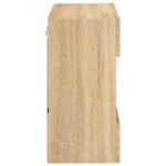 Meuble TV mural avec lumières LED chêne sonoma 58,5x30x60,5 cm – Image 7