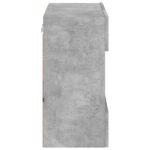 Meuble TV mural avec lumières LED gris béton 58,5x30x60,5 cm – Image 7