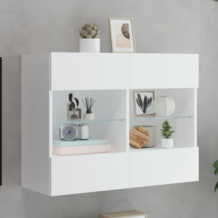 VXL8721012256835_m_en_hd_1.jpg Meuble TV mural avec lumières LED blanc 78,5x30x60,5 cm – Image 1