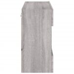 Meuble TV mural avec lumières LED sonoma gris 78,5x30x60,5 cm – Image 7