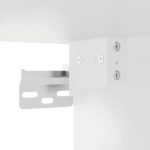 Table de chevet murale avec lumières LED blanc – Image 9