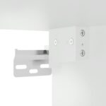 Tables de chevet murales avec lumières LED 2 pcs blanc – Image 11