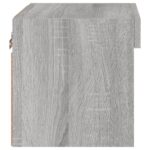 Tables de chevet murales avec lumières LED 2 pcs sonoma gris – Image 8