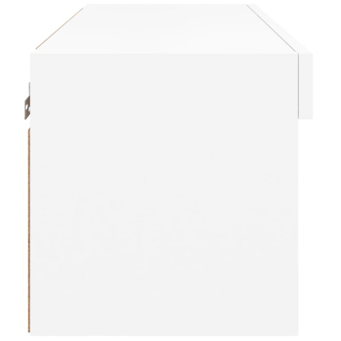 Meuble TV avec lumières LED blanc 60x30x30 cm – Image 7