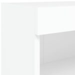 Meuble TV avec lumières LED blanc 60x30x30 cm – Image 9