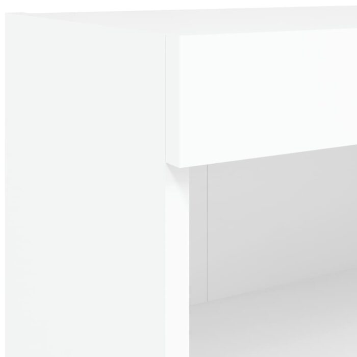 Meuble TV avec lumières LED blanc 60x30x30 cm – Image 9