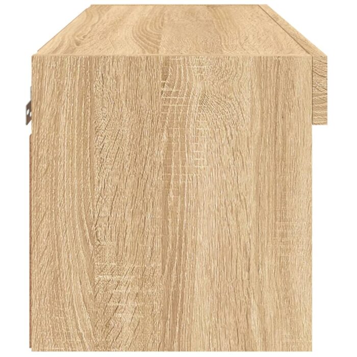 Meuble TV avec lumières LED chêne sonoma 60x30x30 cm – Image 7