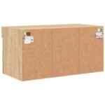 Meuble TV avec lumières LED chêne sonoma 60x30x30 cm – Image 8