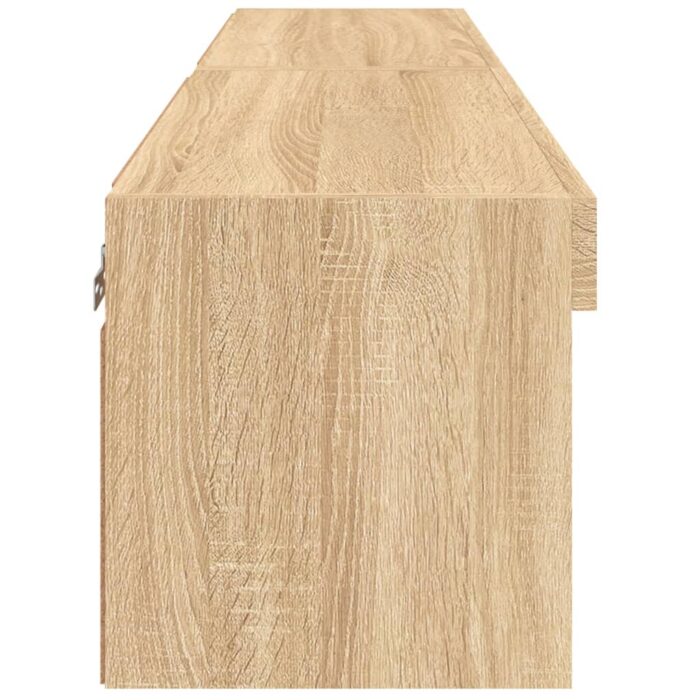 Meubles TV avec lumières LED 2 pcs chêne sonoma 60x30x30 cm – Image 7