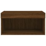 Meuble TV avec lumières LED chêne marron 60x30x30 cm – Image 6