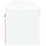Meuble TV avec lumières LED blanc 80x30x30 cm – Image 7