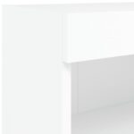 Meuble TV avec lumières LED blanc 80x30x30 cm – Image 9