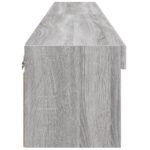 Meubles TV avec lumières LED 2 pcs sonoma gris 80x30x30 cm – Image 7