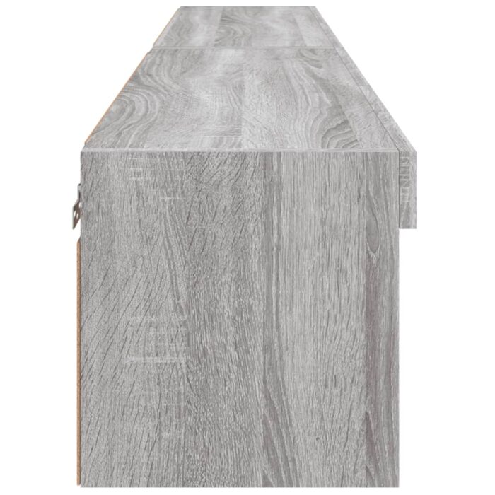 Meubles TV avec lumières LED 2 pcs sonoma gris 80x30x30 cm – Image 7