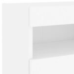 Meuble TV mural avec lumières LED blanc 40x30x40 cm – Image 10