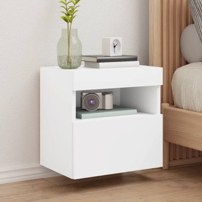 VXL8721012257542_m_en_hd_1.jpg Meubles TV muraux avec lumières LED 2 pcs blanc 40x30x40 cm – Image 1