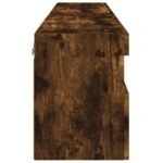 Meubles TV muraux et lumières LED 2pcs chêne fumé 60x30x40 cm – Image 8