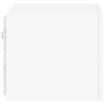 Meubles TV muraux avec lumières LED 2 pcs blanc 30,5x35x30 cm – Image 9