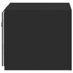 Meubles TV muraux avec lumières LED 2 pcs noir 30,5x35x30 cm – Image 9