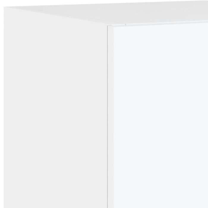 Meuble TV mural avec lumières LED blanc 30,5x35x70 cm – Image 11