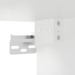 Meuble TV mural avec lumières LED blanc 30,5x35x70 cm – Image 12