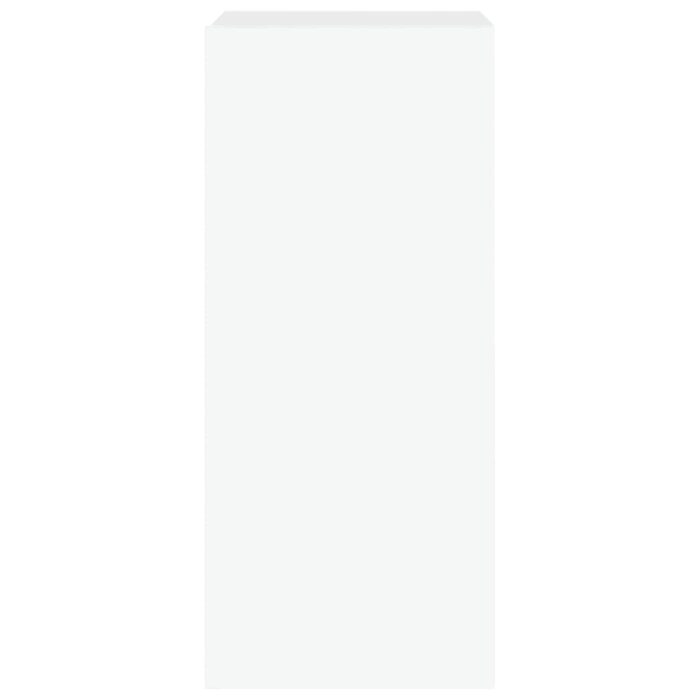Meuble TV mural avec lumières LED blanc 30,5x35x70 cm – Image 7