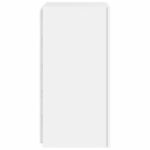 Meuble TV mural avec lumières LED blanc 30,5x35x70 cm – Image 8