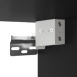 Meuble TV mural avec lumières LED noir 30,5x35x70 cm – Image 12